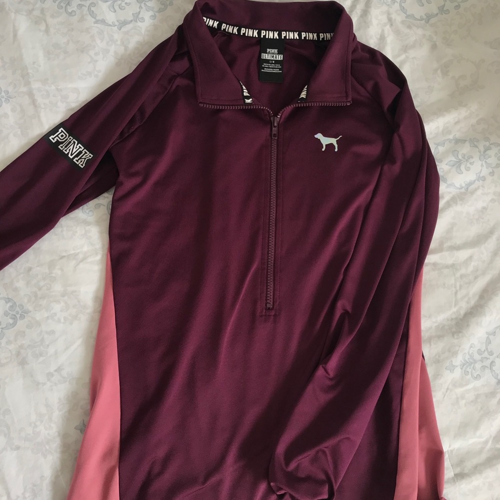 VS Pink Ultimate Yoga Quarter Zip